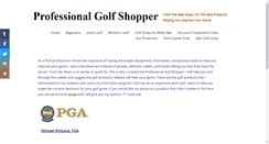 Desktop Screenshot of professionalgolfshopper.com