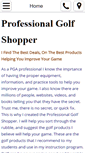 Mobile Screenshot of professionalgolfshopper.com